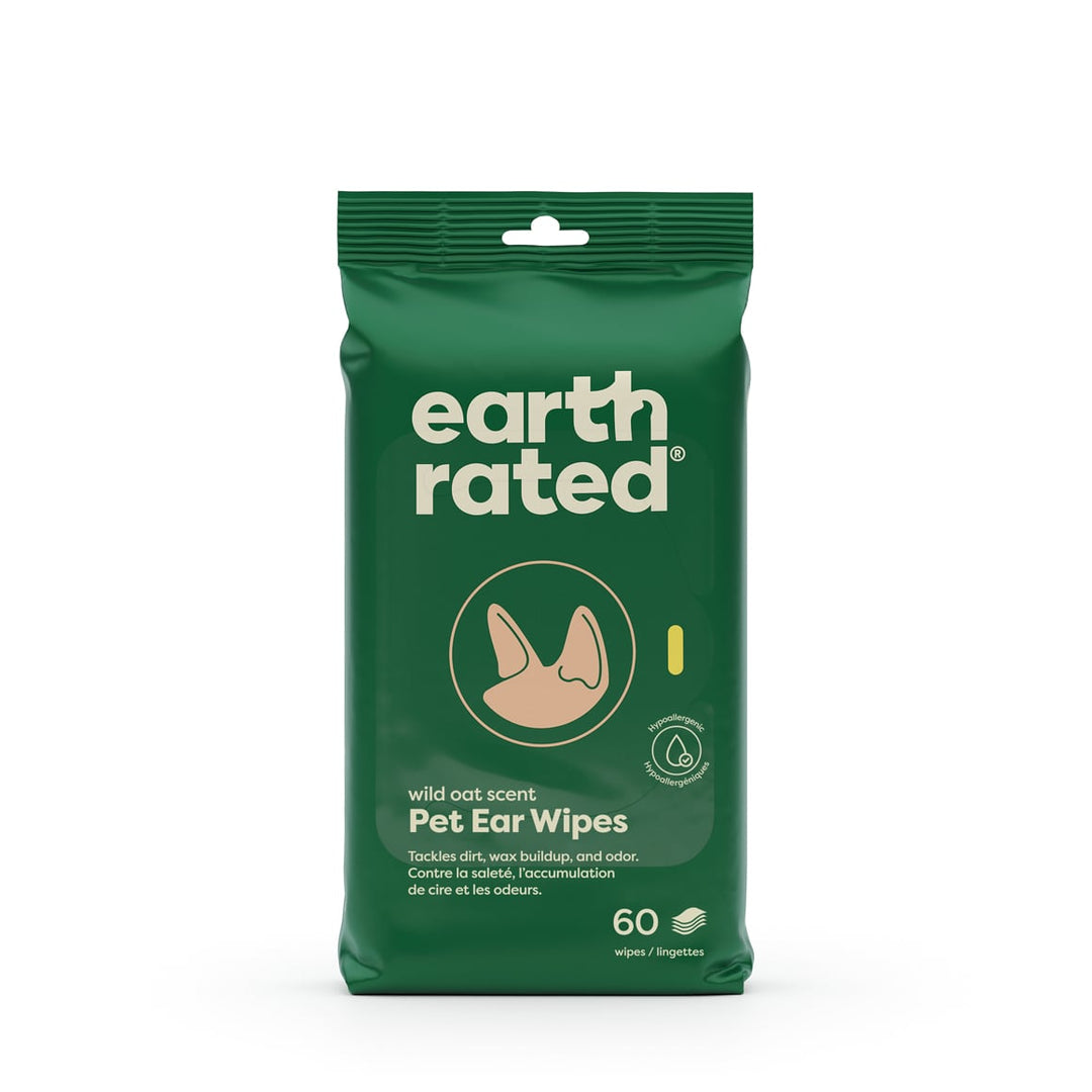 Earth Rated Ear Wipes for Pets 60 Pack