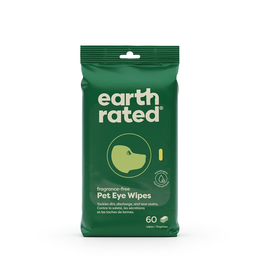 Earth Rated Eye Wipes for Pets 60 Pack