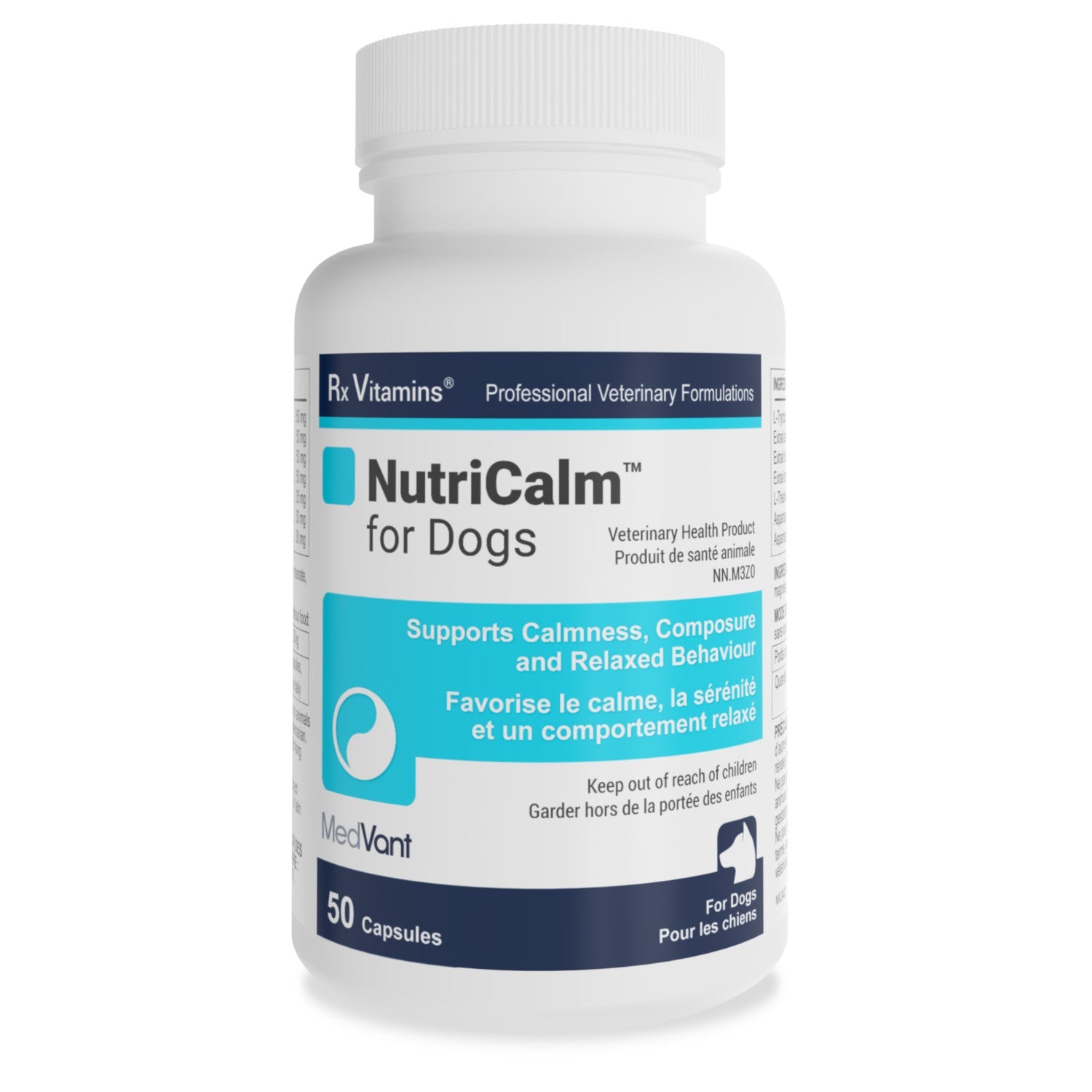 Rx Vitamins NutriCalm capsules for dogs original calming supplement