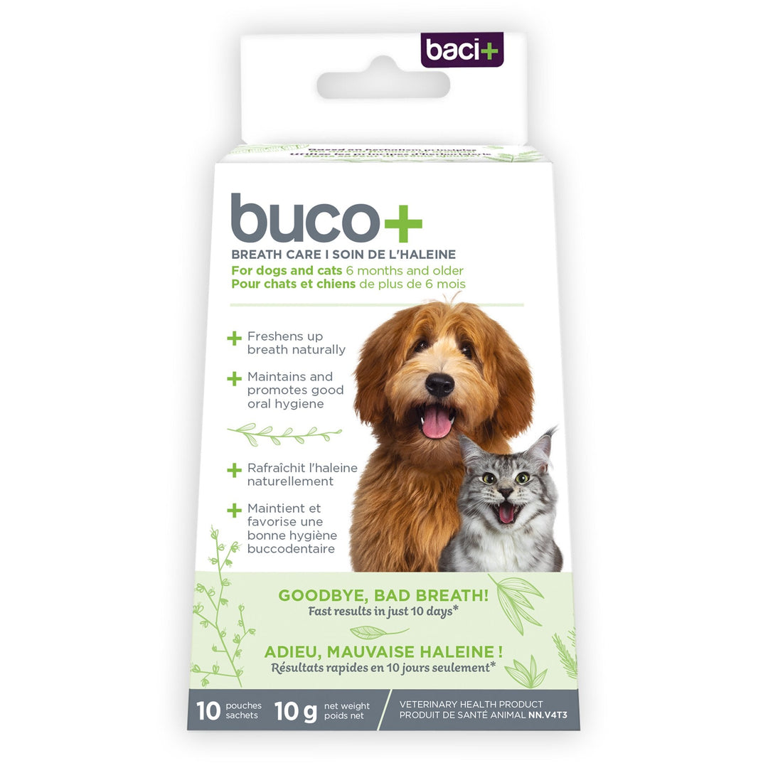Baci+ Buco+ 10 Days Oral Health Powder for Cats and Dogs - 10 x 1g Sachets