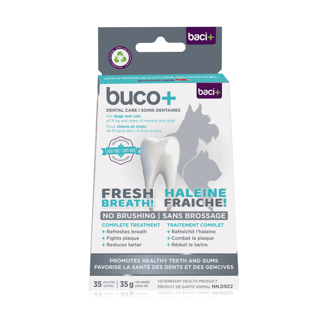 Baci+ Buco+ Oral Health Powder for Dogs &amp; Cats Over 15kg - 56 x 1g Sachets