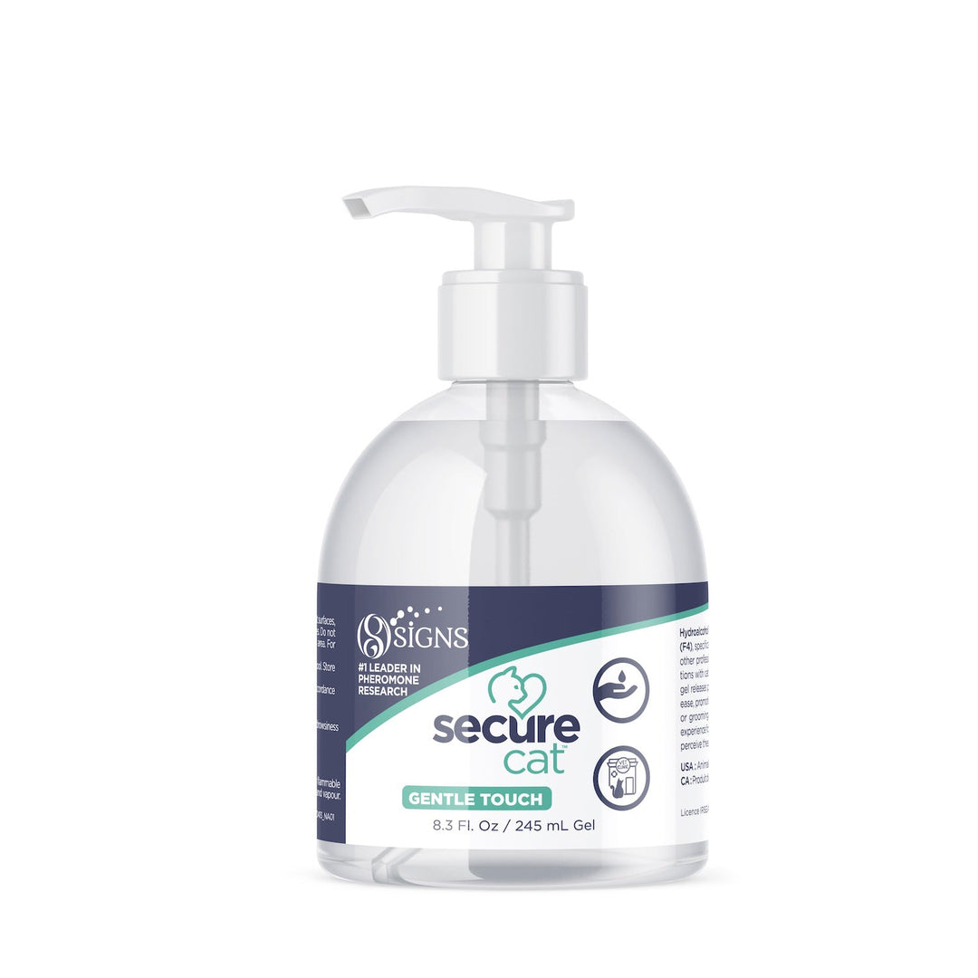 MedVant SecureCat Gentle Touch feline pheromone hand gel for cats 245ml pump bottle