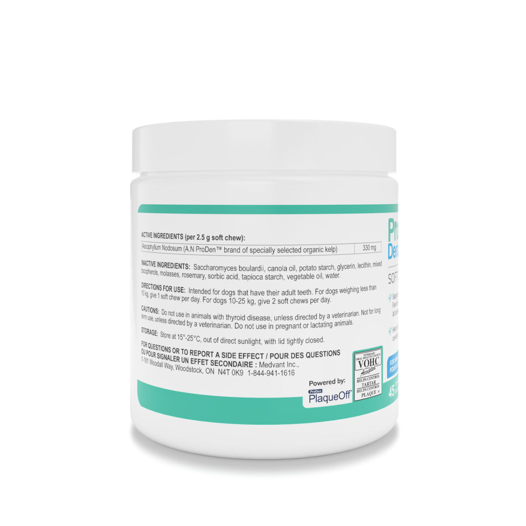 Medvant ProDen DentalCare Soft Chews for Small &amp; Medium Dogs - Natural Flavour