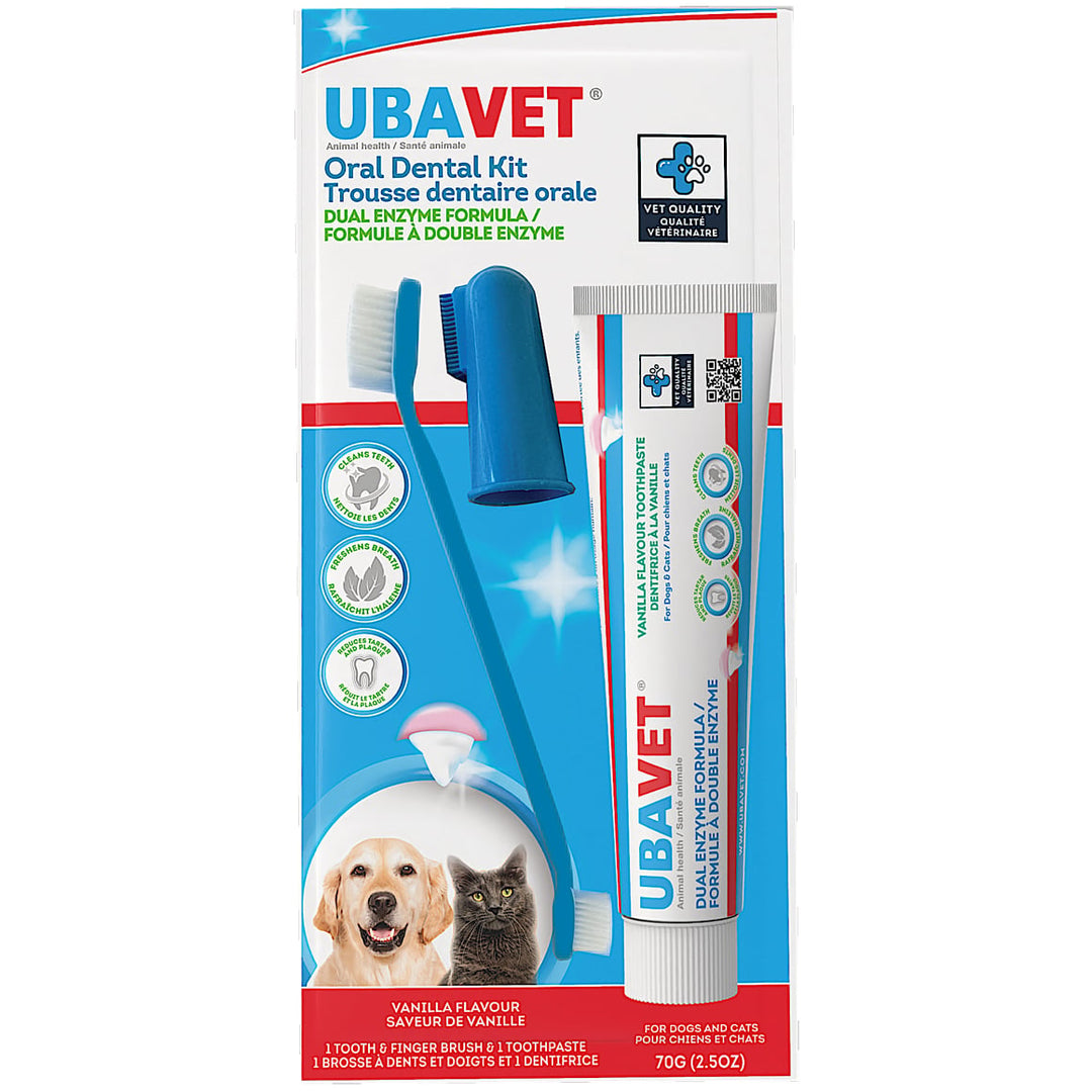 Ubavet Oral Dental Kit Vanilla for Cats and Dogs - 1 Kit