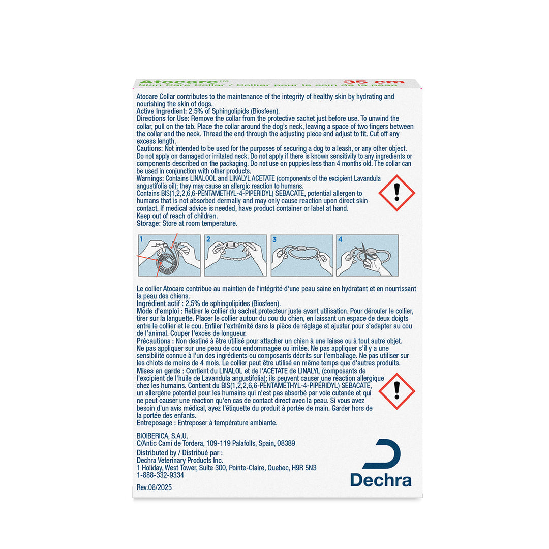 Dechra Atocare Medicated Collar for Dogs 35cm - Skin Relief