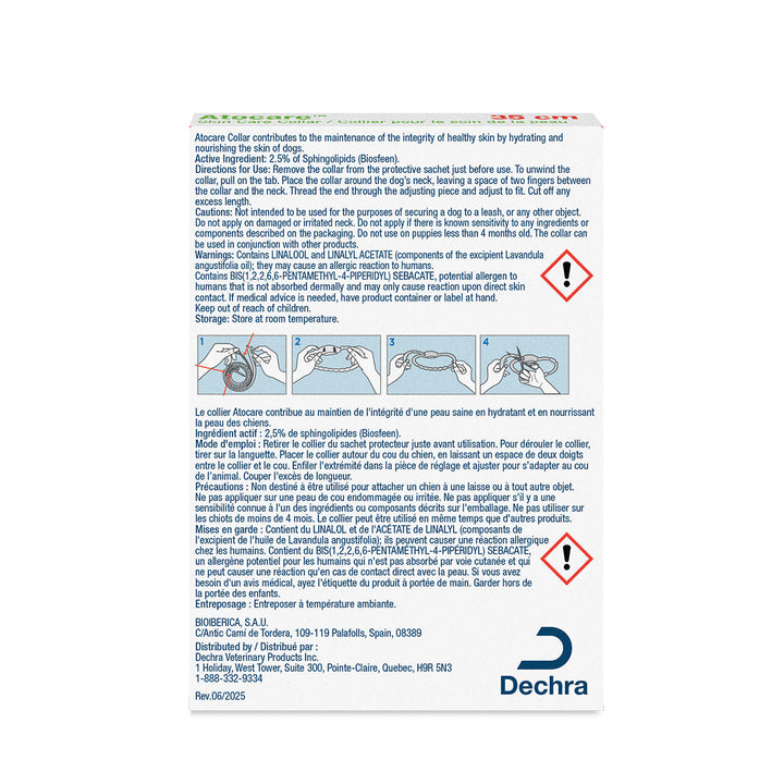 Dechra Atocare Medicated Collar for Dogs 35cm - Skin Relief
