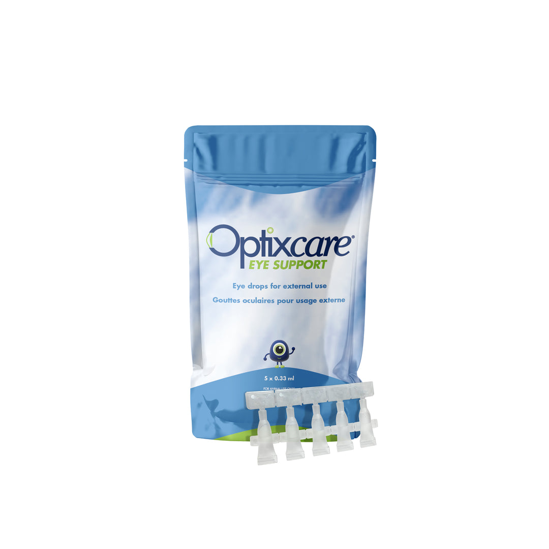 Optixcare Eye Support Lubricant Eye Drops for Dogs &amp; Cats, 5 x 0.33ml