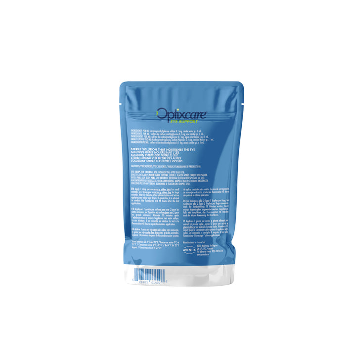 Optixcare Eye Support Lubricant Eye Drops for Dogs &amp; Cats, 5 x 0.33ml