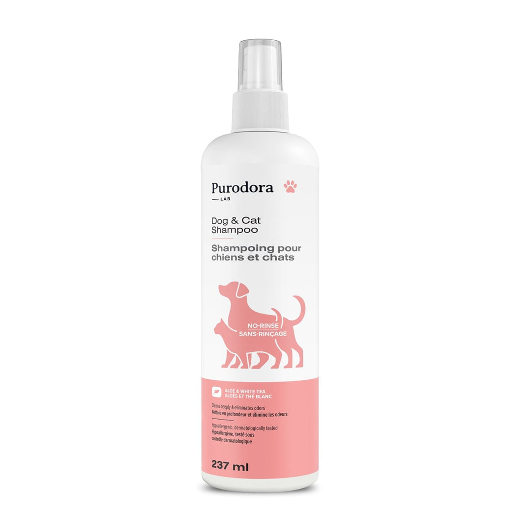 Purodora No-Rinse Shampoo for Cats and Dogs 237ml