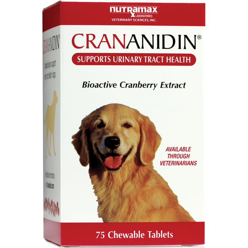 Nutramax Crananidin Cranberry Chewable Tablets for Dogs - 75 Count