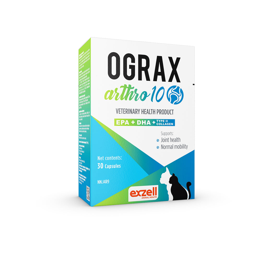 Ograx Arthro 10 capsules for small dogs and cats, 30 caps