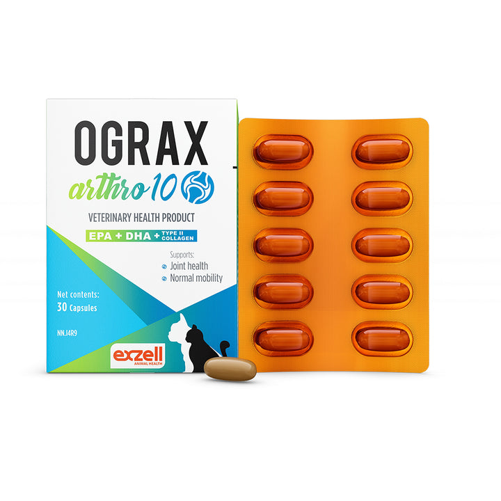 Ograx Arthro 10 capsules for small dogs and cats, 30 caps