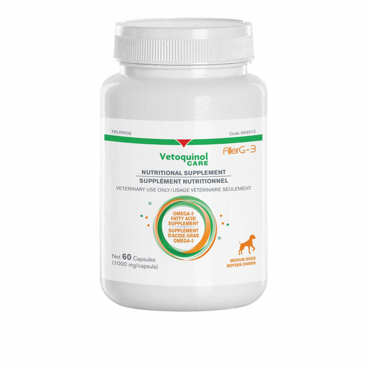Vetoquinol AllerG-3 Omega-3 1000 mg Capsules for Dogs &amp; Cats