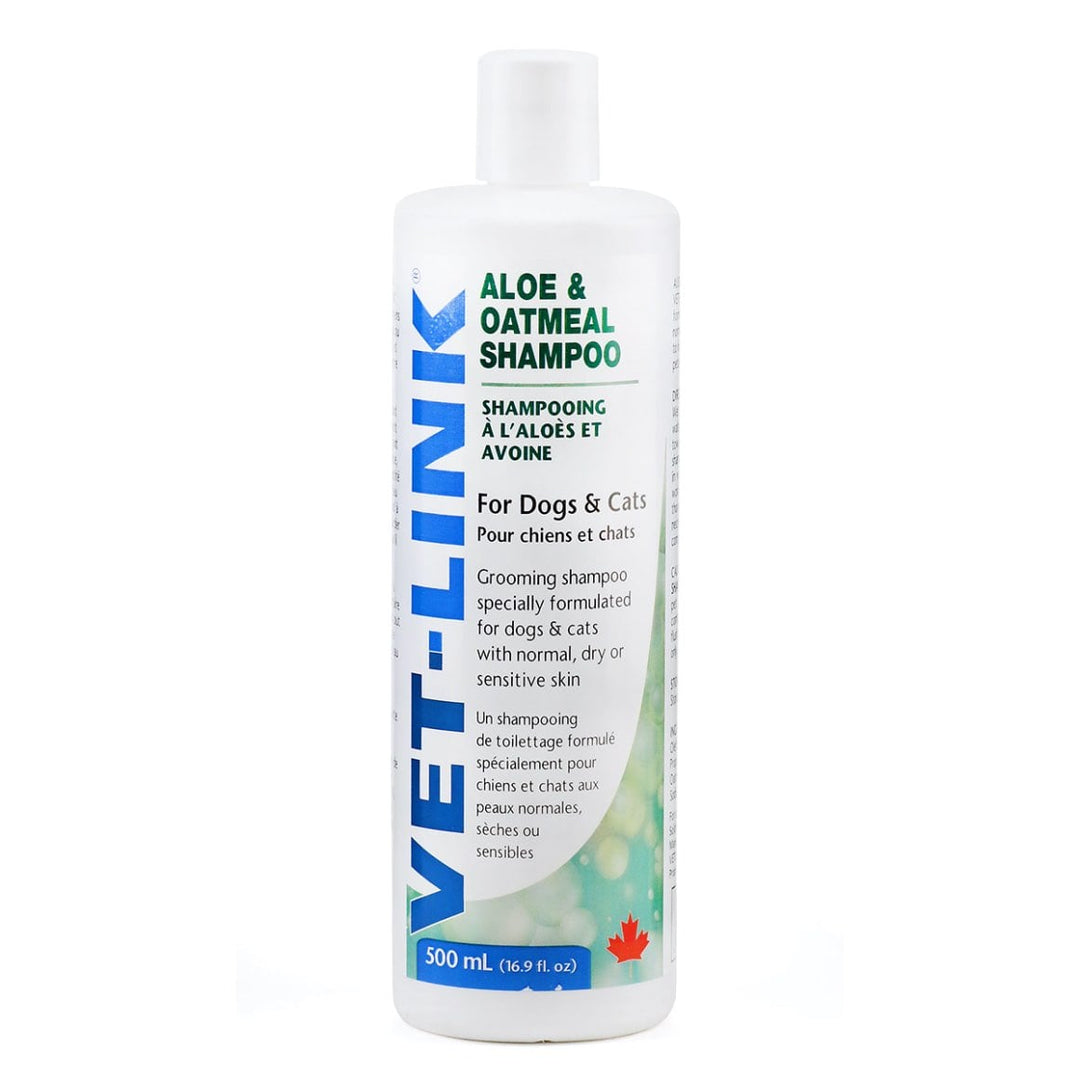 Ubavet Vet-Link Aloe and Oatmeal Shampoo for Dogs and Cats 500ml
