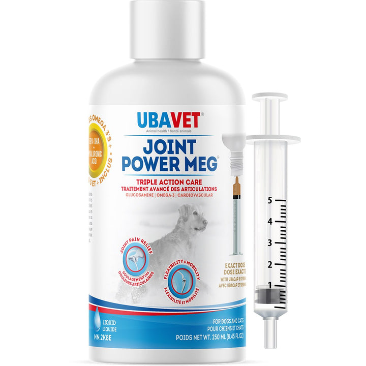 Ubavet Joint Power Meg Maximum Joint Care Liquid Supplement for Dogs and Cats