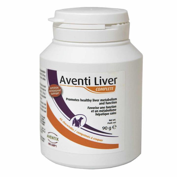 Aventi Liver Complete chewable tablets liver supplement for dogs and cats