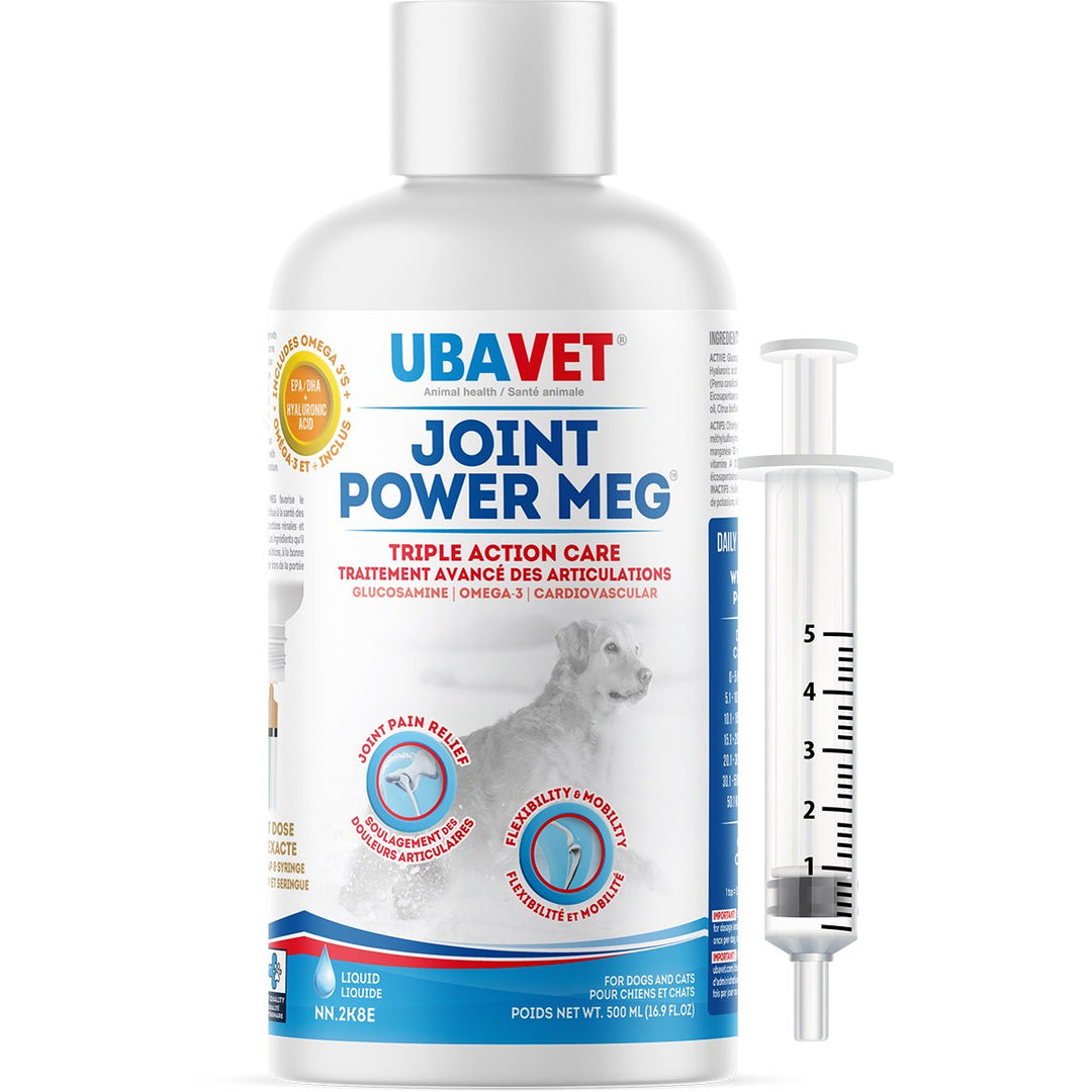 Ubavet Joint Power Meg Maximum Joint Care Liquid Supplement for Dogs and Cats