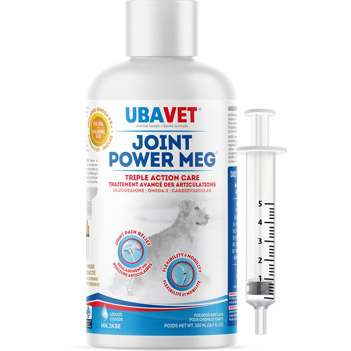 Ubavet Joint Power Meg Maximum Joint Care Liquid Supplement for Dogs and Cats