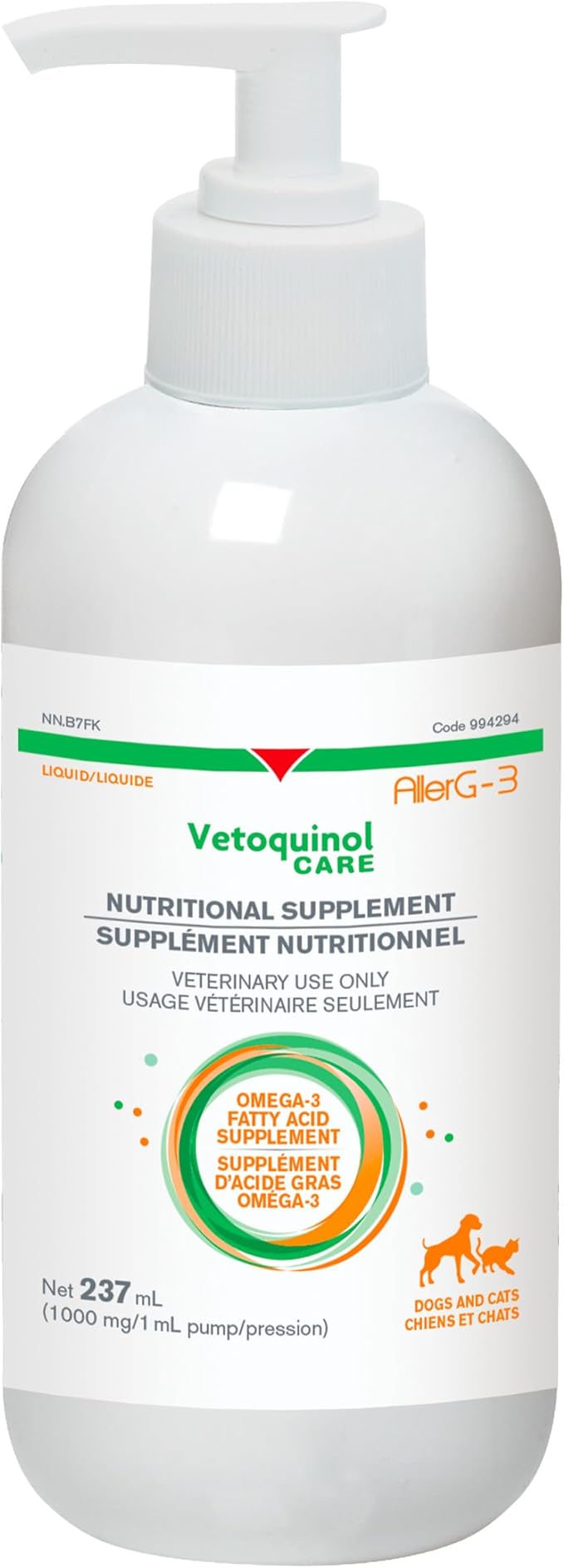 AllerG-3 Liquid Original Allergy Support for Dogs &amp; Cats 237ml