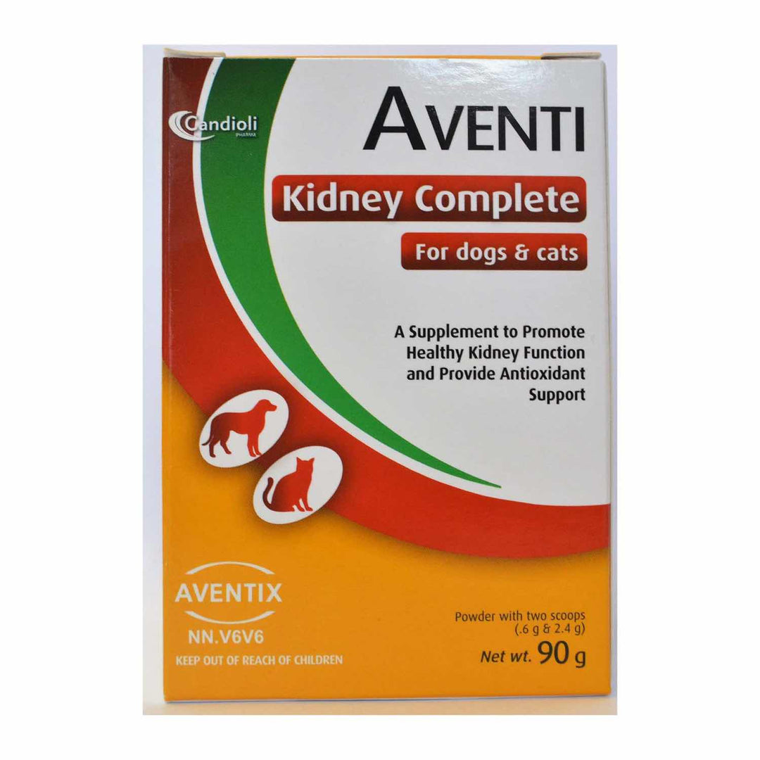 Aventi Kidney Complete powder kidney supplement for dogs and cats with scoop