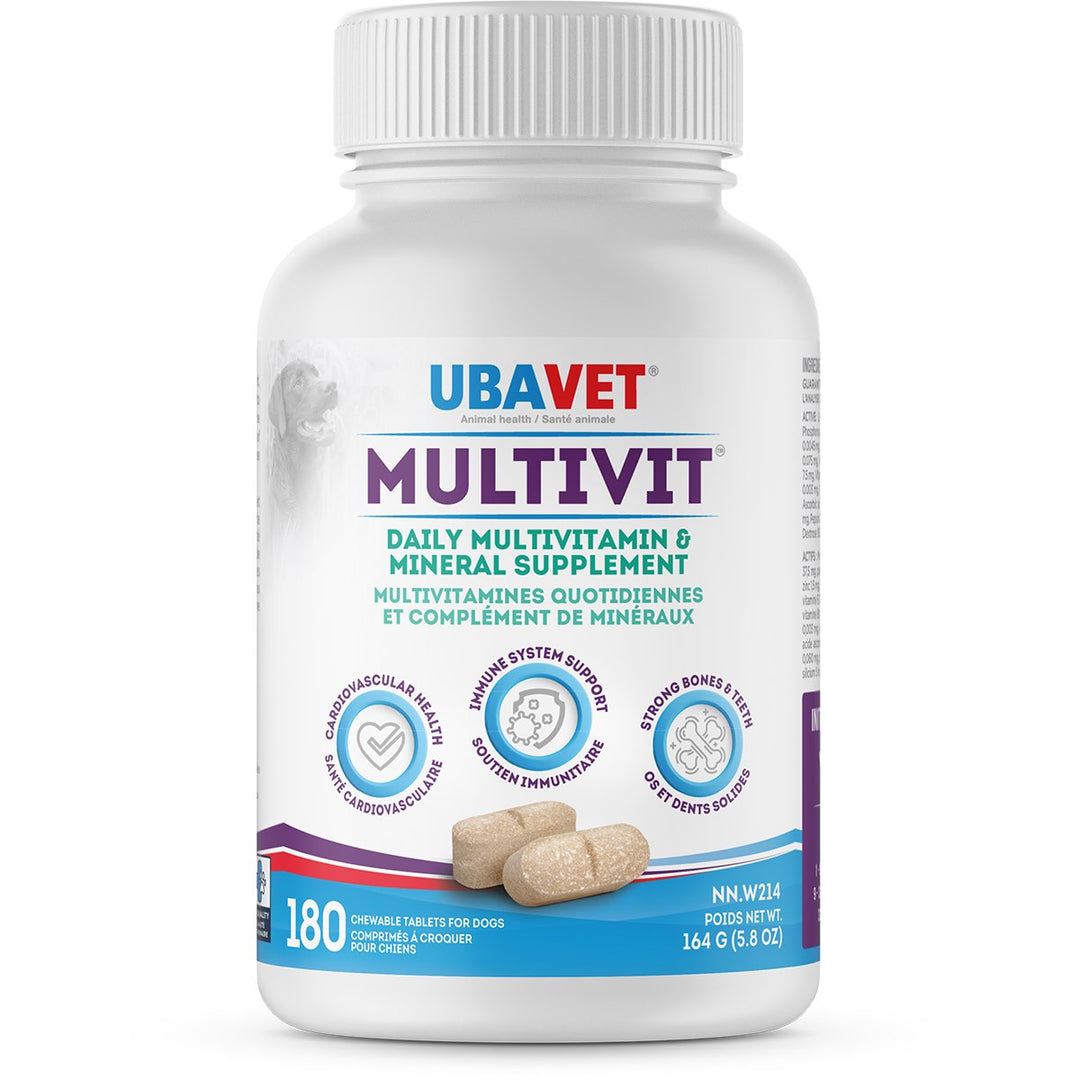 Ubavet MultiVit Chicken Flavored Vitamin Tablets for Dogs &amp; Cats