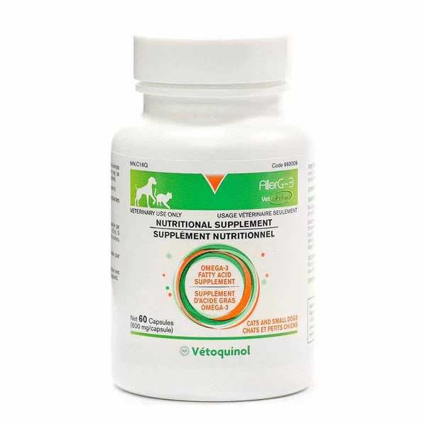AllerG-3 Allergy Relief Capsules 600mg for Dogs &amp; Cats