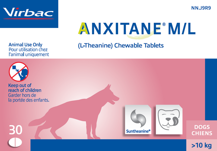 Virbac Anxitane Chewable Tablets Dogs &amp; Cats 30 Count
