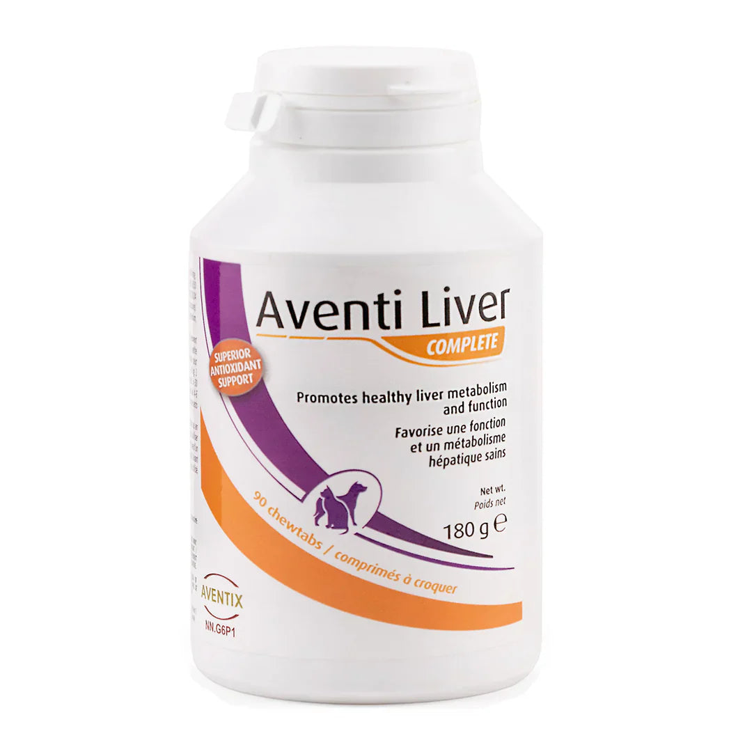 Aventi Liver Complete chewable tablets liver supplement for dogs and cats