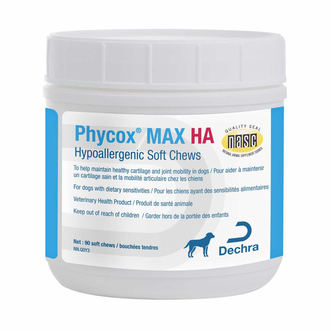 Dechra Phycox MAX HA Hypoallergenic Joint Chews for Dogs, 90 Count